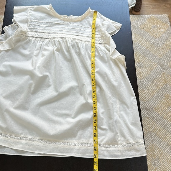 Boho Cotton Pintuck And Crochet Detail Top - Picture 7 of 9